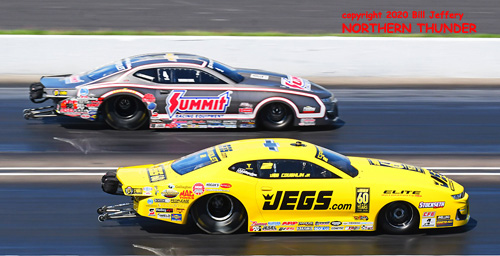 (near lane) Jeg Coughlin Jr. vs (far lane) Jason Line